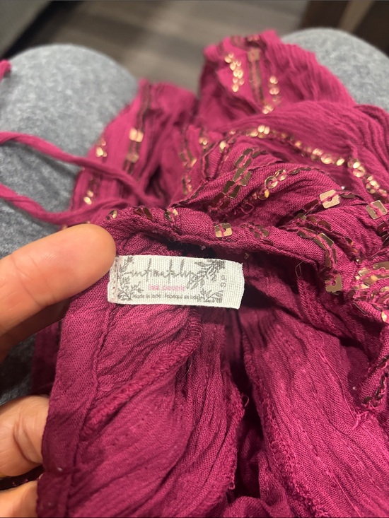 Free People Tops - Free People India inspired Fuchsia Sequin  -